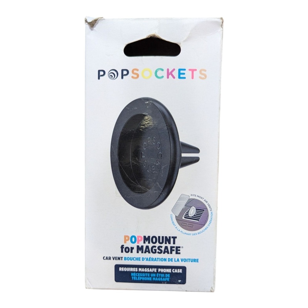 Nn9-O Popsockets Popmount For MAGSAFE ~ Car Vent - Black